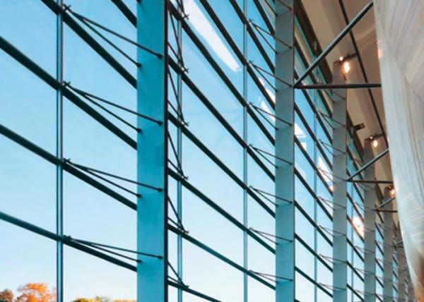 Customized Color Residential Curtain Wall , Air Tightness Unitised Curtain Wall