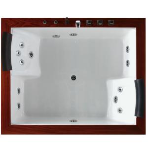 Quality 6' Luxury Jacuzzi Bathtub With Jets Skirt Pillow Couple Massage Whirlpool wholesale