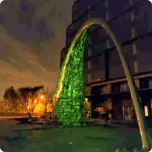 Outdoor RGB LED Mesh Screen Waterproof full-color LED pixel screen