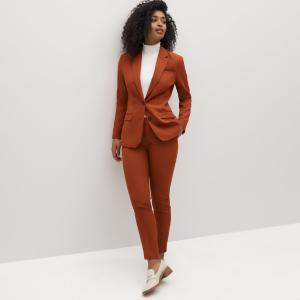 Quality Burnt Orange Formal Stylish Womens Suits 5% Spandex wholesale