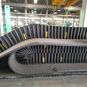 Quality Anti Abrasive Rubber Steel Cord Corrugated Sidewall Conveyor Belt wholesale