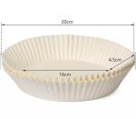 High Temperature Resistant Air Fryer Paper Liners 7.9 Inch Transparent Plastic