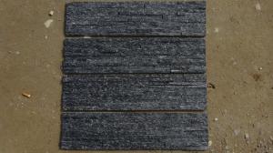 Quality 8mm Thickness Black Quartzite Exterior Veneer Stone Panels wholesale