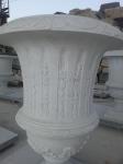White Marble Flowerpot for garden