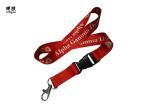 Promotional Gifts Badge Holder Lanyard With Clip Lightweight 17g