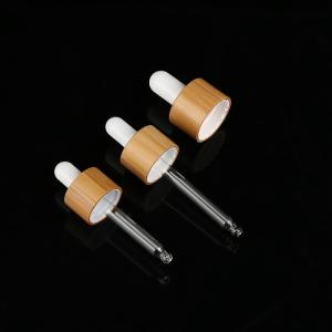 Quality Essential Oil Serum Bamboo Dropper 120ml For Cosmetic Packaging wholesale