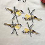 Hot Fix Motif LETTER CARTOoN Embroidery Applique