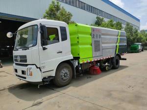 Quality Dongfeng 9000 Liters Water Mechanical Sweeper Truck , 9 Ton Street Washing Truck wholesale