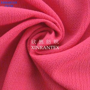 Quality F5736 lady fashion fabric poly crinkle crepe seersucker with four ways spandex wholesale