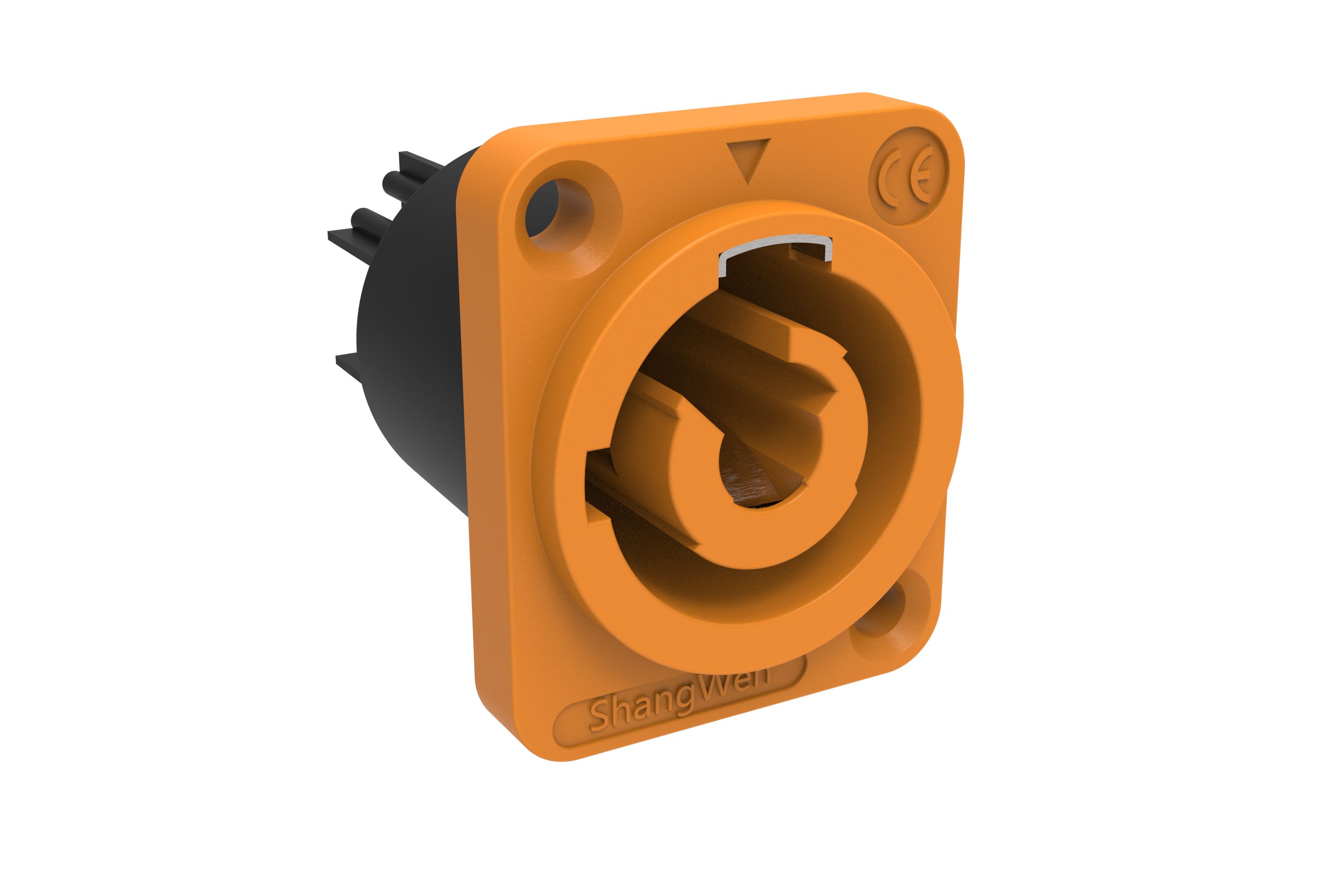 IP65 Triple Core Male Connector Outdoor LED Display Powerkon Industrial Aviation Plug Socket Waterproof Power Input Port