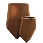 Outdoor garden old iron style corten steel flower planter