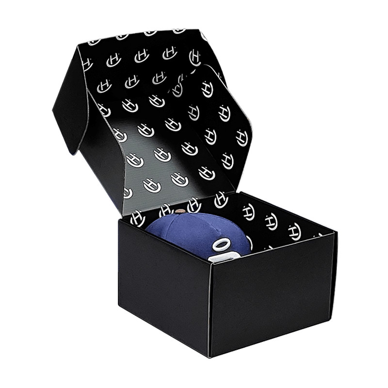 Custom Baseball Cap Corrugated Cardboard Mailing Boxes Recycled Paper Tube With Magnet Shape For Shipping