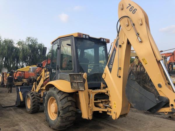 Used China No.1 Brand Construction Machinery Liugong 766 Backhoe Loader 90%