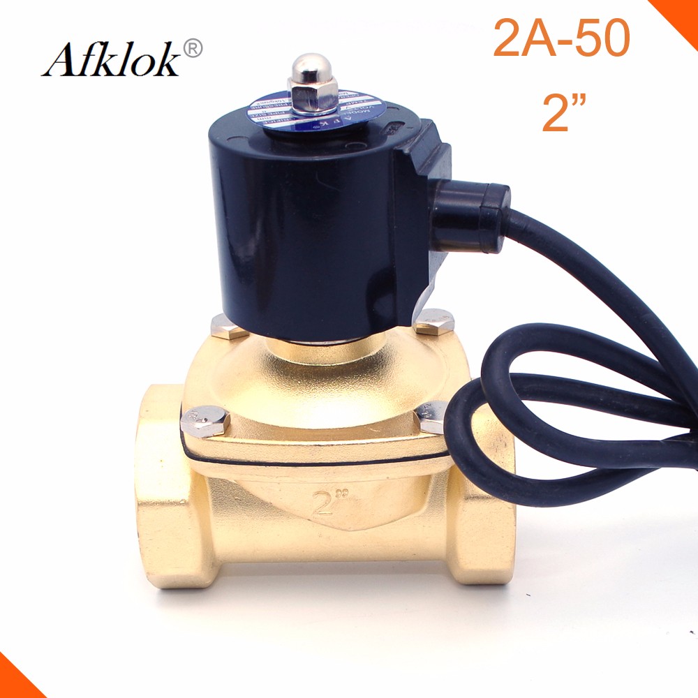 IP68 Class Normally Closed 2 inch Waterproof Solenoid Valve 12V 24V DC