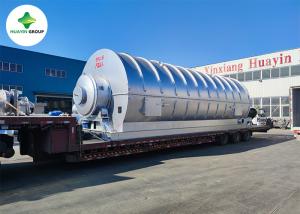 Quality Huayin Small Waste Plastic Pyrolysis Plant With High Efficiency 30t wholesale