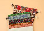 Wooden Bead Drawstring Splicing Recyclable Canvas Drawstring Bag