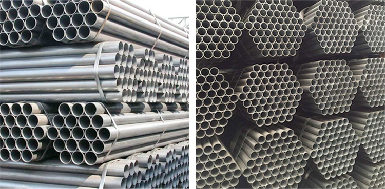 ERW Black Iron Pipe Schedule 40 Black Round Welded Galvanized Steel Pipe