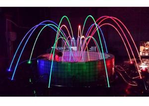 Quality Water Park Dancing Laminar Jet Fountain With RGB Led Light CE/RoSH Certificated wholesale