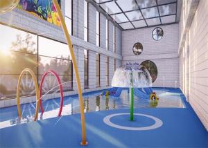 Quality Corlorful Kids Splash Adventure Water Park Floor Plan 100SQm wholesale