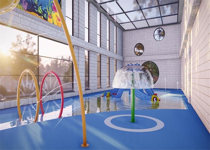 Corlorful Kids Splash Adventure Water Park Floor Plan 100SQm