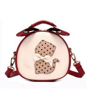 Quality The new shoulder bag cute cartoon bow PU leather handbags wholesale