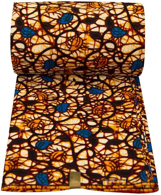 Weft Knitted African Cotton Wax Cloth Printed Cloth with Medium Weight and Wax Pattern