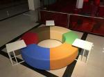 Public Area Sofa For Rest Area Fabric Couch