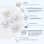 Eco-friendly Solid Shape Dishwashing Tablet Sheet 20g Or Customized Biodegradabl