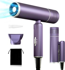 Quality 1600W Powerful Blow Dryer , Foldable Travel Hair Dryer With Styling Nozzle Diffuser wholesale