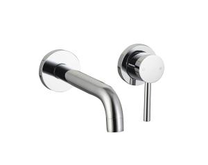 Quality Round Classical In Wall Single Lever Bathroom Mixer Tap Bathroom Chrome Brass wholesale