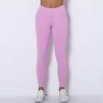 Wrinkled yoga pants peach slim-fit hip-lifting yoga leggings nude running pants