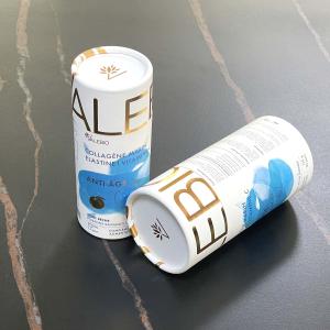 Quality Wholesale Customized Round Collagen Paper Tube Food Packaging Tube Box Cylinder Flower Tea Packaging wholesale