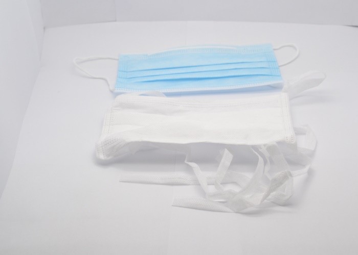 Unisex Disposable Tie On Face Mask , Surgical Disposable Mask Daily Protection
