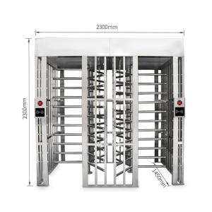 Quality Full Height Pedestrian Turnstiles , Automatic Low Noise Turn Style Gate wholesale