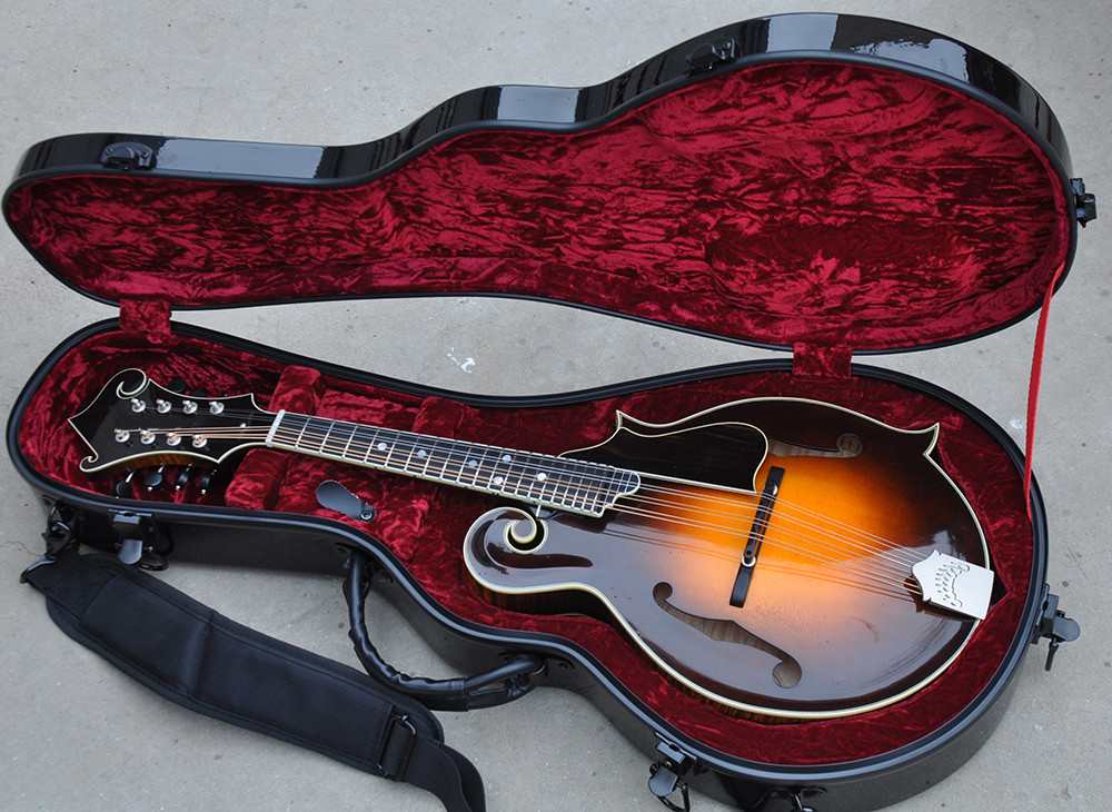 Handmade custom advanced 8 strings QT-F5 mandolin electric guitar with ebony fretboard