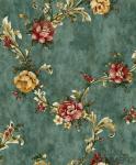 Strippable Room Decorating Wallpaper Floral Design PVC Wallcovering Professional