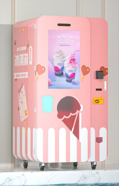15s Rapid Dispensing Soft Icecream Vending Machine Automatic Ice Cream Making