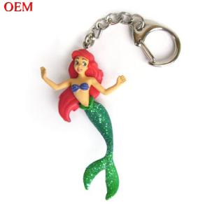 Quality Custom Little Mermaid Ariel Figural Key Chain Toy make mini figure toy wholesale