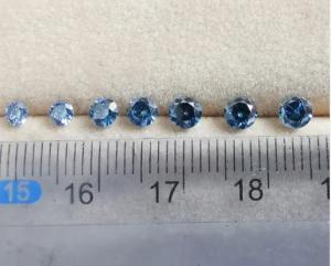Quality HPHT Lab Grown Diamond Jewelry Polished Fancy Vivid Blue Diamond wholesale