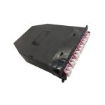 24 Core MPO LC Optical Fiber Module Box Fiber Optic Distribution Panel 40g-100g