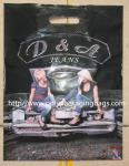Die cut handle bag for shopping／Pe Die Cut Handle Bagsplastic Bags