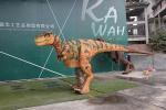 Brown Interactive Head Realistic Animatronic Dinosaur Costume For Adults