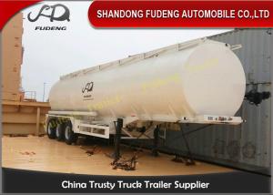 Quality 10000 Gallon Fuel Tanker Semi Trailer , 3 Cabins Gasoline Semi Truck wholesale