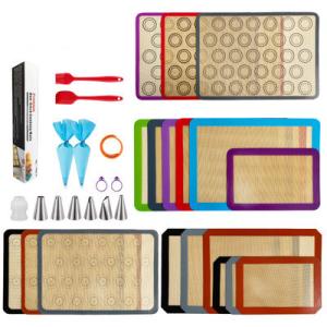 Quality Non Stick Reusable Silicone Baking Mat Set Thickness 0.7mm wholesale