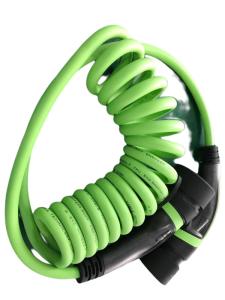 Quality IP67 32amp 3 Phase 22kw Type 2 Charging Cable Coiled Standard Grounding wholesale