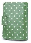 Polka Dot Green PU Ladies Credit Card Holders Wallets