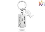 22 x 39mm 304 Stainless Steel Custom Shaped KeyChains