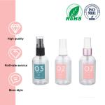 90ml Plastic Transparent Clear Cylindrical Bottle With White/Black/Pink Lid For