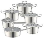 High Quality 304 Stainless Steel Ware 12pcs Cookware Set Cooking Food Pot