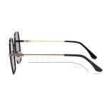 OEM Women'S Square Glasses Metal Frame , UV400 Protective Sunglasses Sunscreen